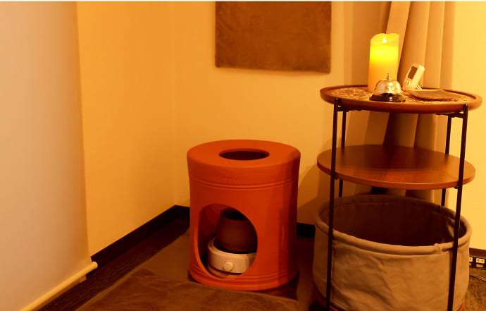 大阪南森町pokarilaよもぎ蒸しの流れ4